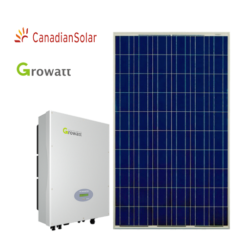Kit Fotovoltaico (Growatt + Canadian) da 2 3 4 5 kW